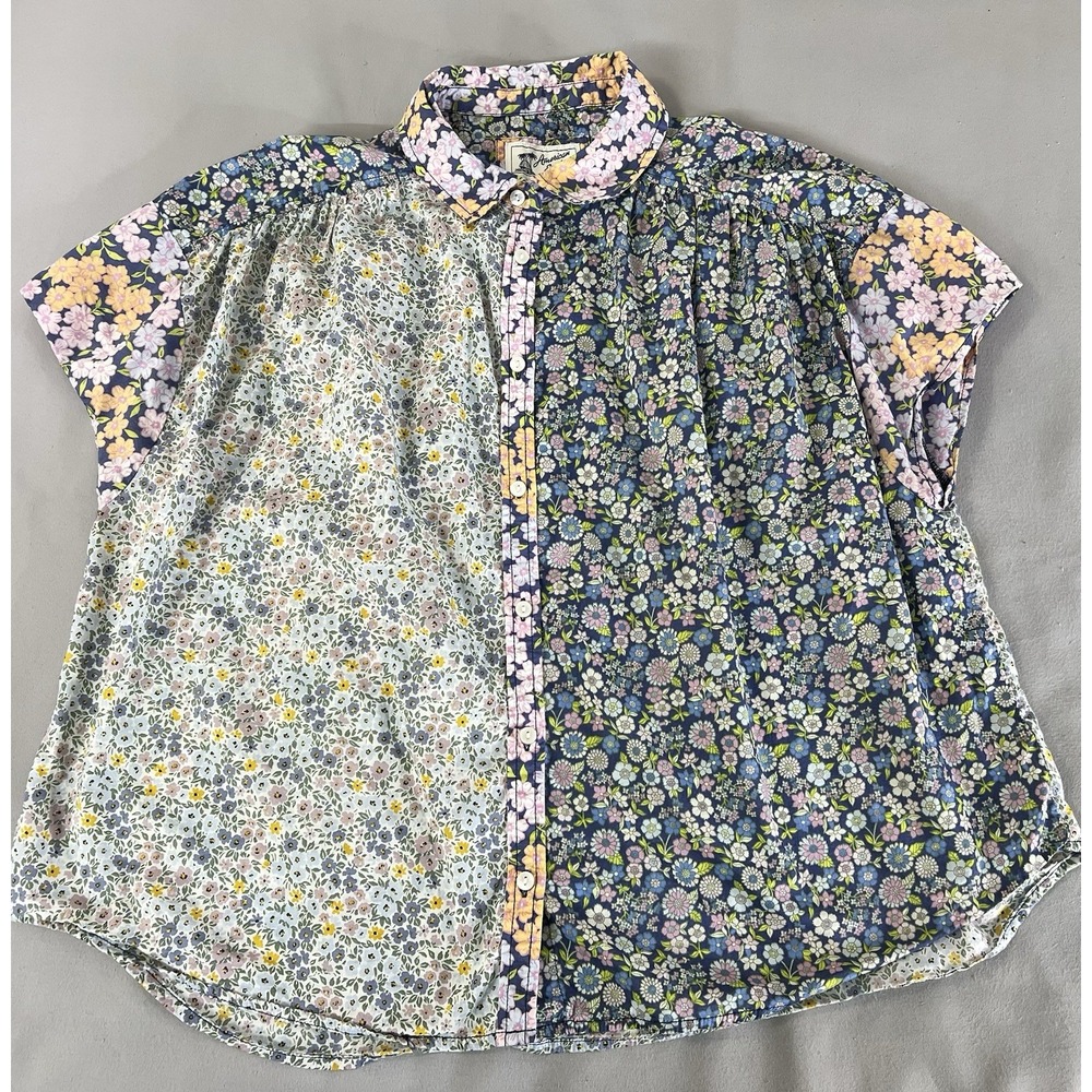 Womens Vintage American Eagle Patchwork Calico Co… - image 6